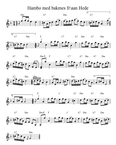 Hambo med bakmes fr\aan Hede (Version 2)