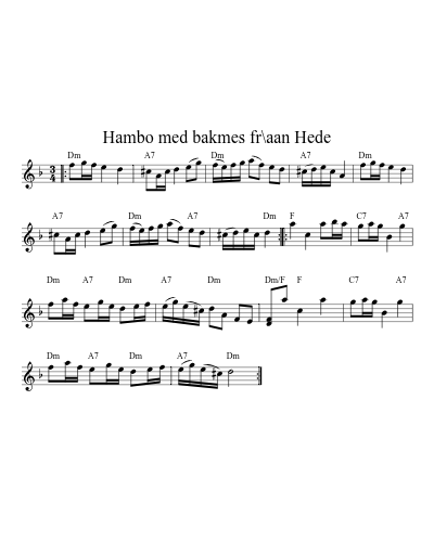 Hambo med bakmes fr\aan Hede (Version 4)