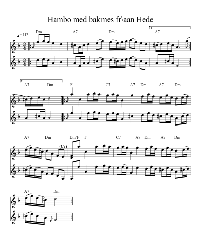 Hambo med bakmes fr\aan Hede (Version 6)