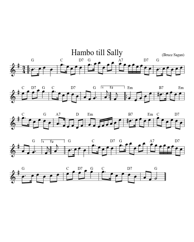 Hambo till Sally (Version 2)