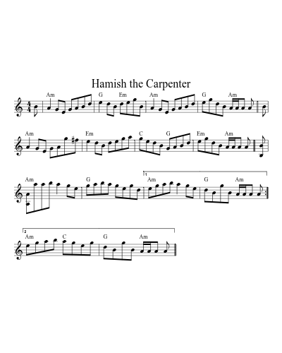 Hamish the Carpenter (Version 2)