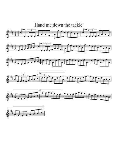 Hand Me Down the Tackle (Version 2) preview