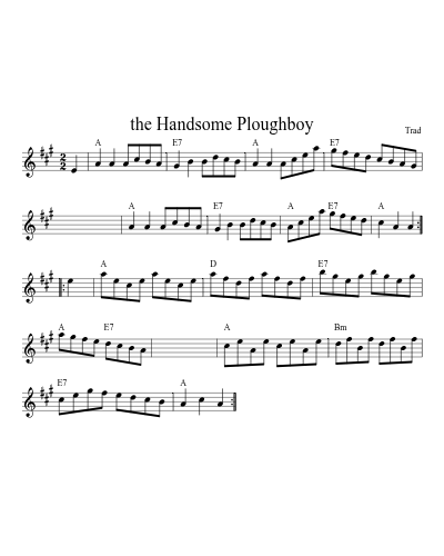 the Handsome Ploughboy (Version 2)