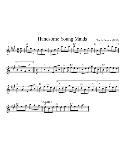 Handsome Young Maids (Version 2)