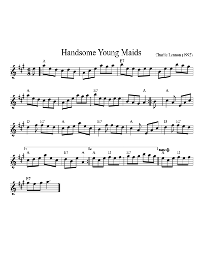 Handsome Young Maids (Version 3)