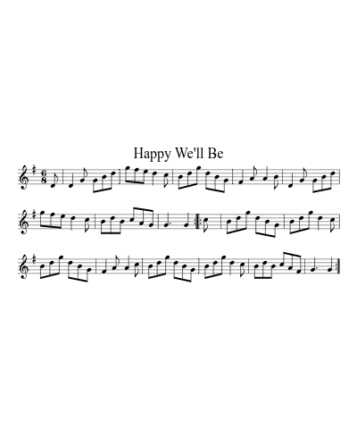 Happy We'll Be
