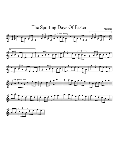 The Sporting Days Of Easter