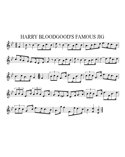 HARRY BLOODGOOD'S FAMOUS JIG (Version 2)