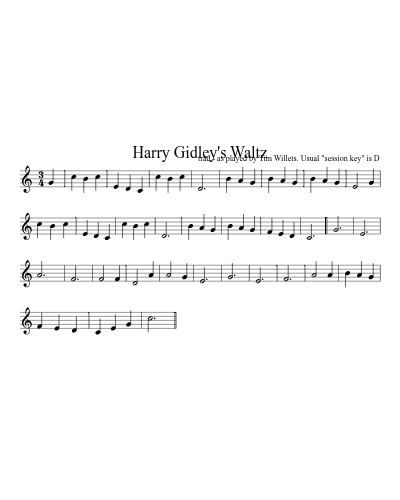 Harry Gidley's Waltz