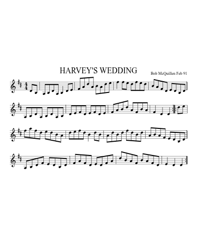 HARVEY'S WEDDING (Harveys Frankies Wedding)