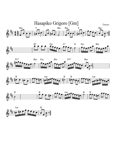 Hasapiko Grigoro   [Gm]