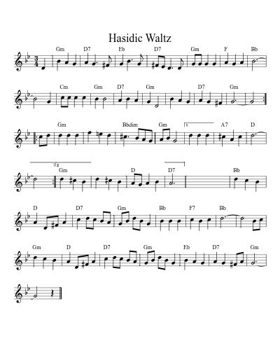 Hasidic Waltz (Version 5)