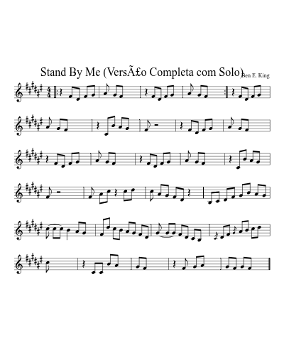 Stand By Me (VersÃ£o Completa com Solo)