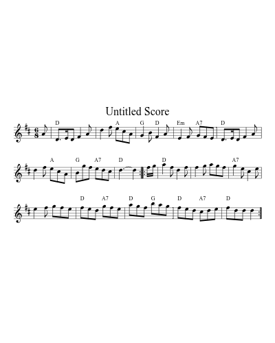 Haste to the Wedding D G Am A D 32 3 2 (Version 5) sheet music preview