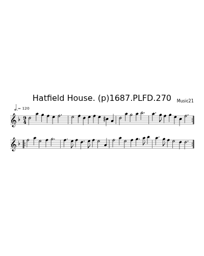 Hatfield House. (p)1687.PLFD.270