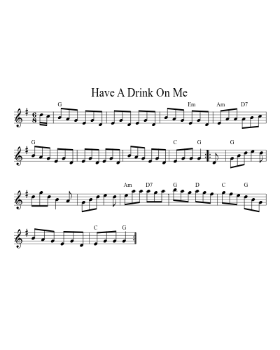 HAVE A DRINK ON ME (Version 4) preview