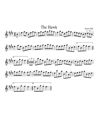 The Hawk (Version 6) sheet music preview