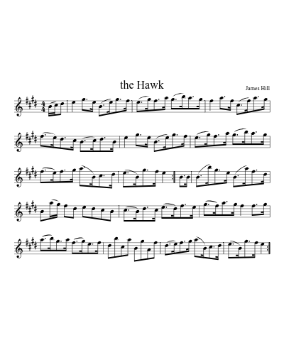 The Hawk (Version 11) sheet music preview