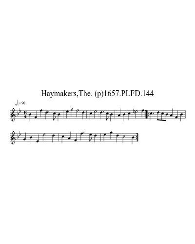 Haymakers,The. (p)1657.PLFD.144