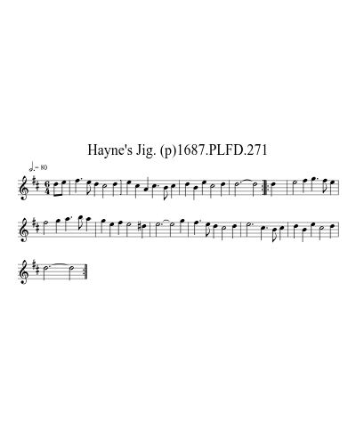 Hayne's Jig. (p)1687.PLFD.271