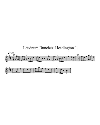 Laudnum Bunches, Headington 1 preview