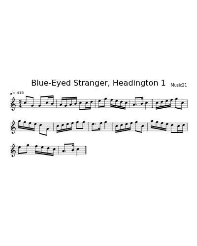 Blue-Eyed Stranger, Headington 1