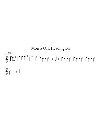 Morris Off, Headington