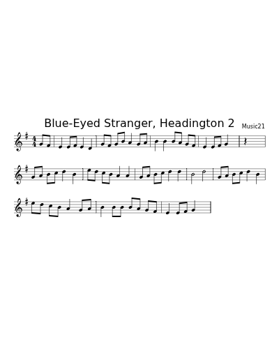 Blue-Eyed Stranger, Headington 2