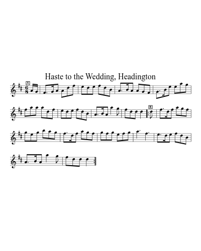 Haste to the Wedding, Headington preview