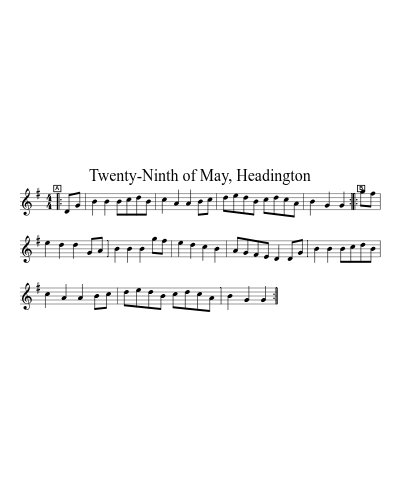 Twenty-Ninth of May, Headington