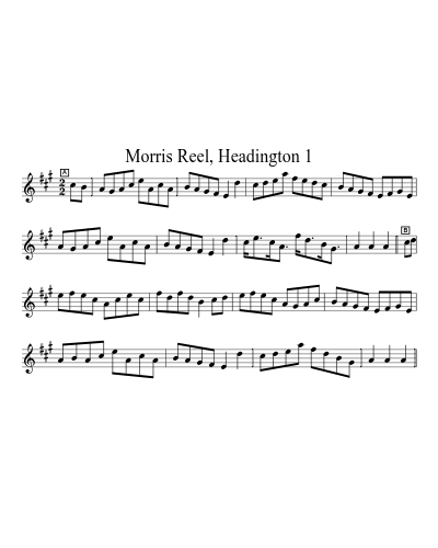 Morris Reel, Headington 1