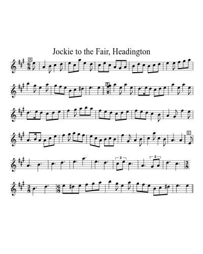 Jockie to the Fair, Headington