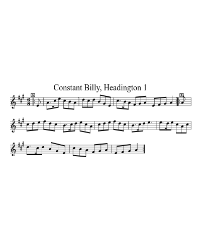 Constant Billy, Headington 1