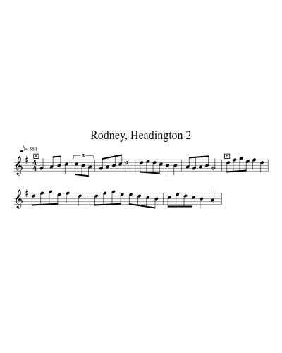 Rodney, Headington 2 sheet music preview