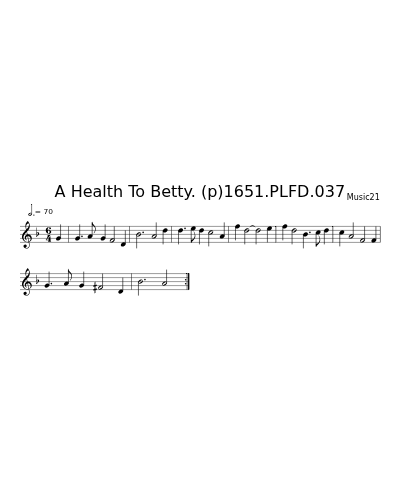 A Health To Betty. (p)1651.PLFD.037