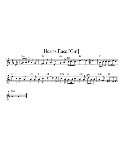 Hearts Ease  [Gm]
