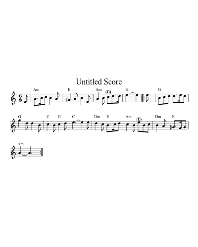 Hearts Ease Am Gm 24 3 (Version 2) sheet music preview