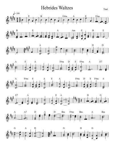 Hebrides Waltzes (Version 2)