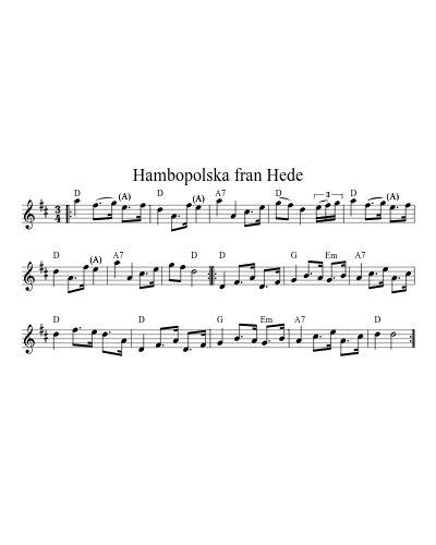 Hambopolska fran Hede