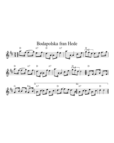 Bodapolska fran Hede