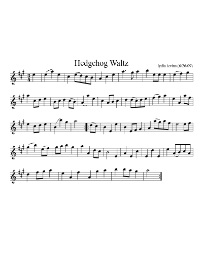 Hedgehog Waltz preview