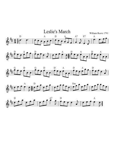 Leslie's march (Heights Leslies Set)