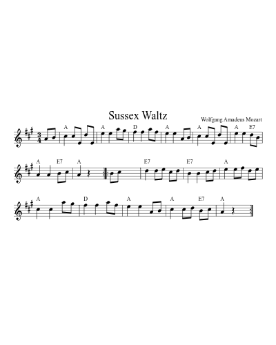 Sussex Waltz (Version 2) preview