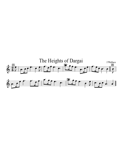 The Heights Of Dargai (Version 5) sheet music preview
