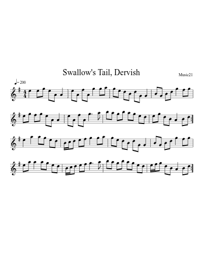 Swallow's Tail, Dervish