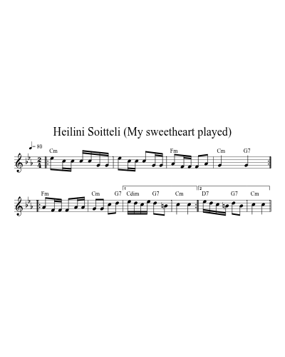Heilini Soitteli (My sweetheart played) preview