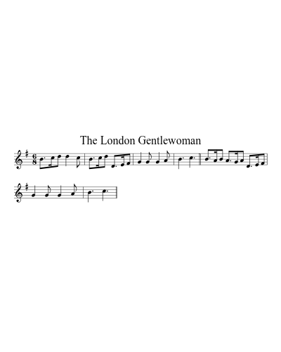 The London Gentlewoman sheet music preview
