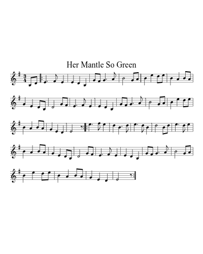 Her Mantle So Green (Version 2)