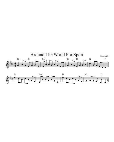 Around The World For Sport (Version 2)
