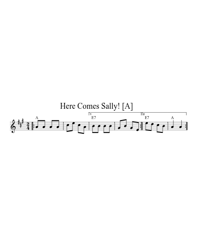 Here Comes Sally!   [A]
